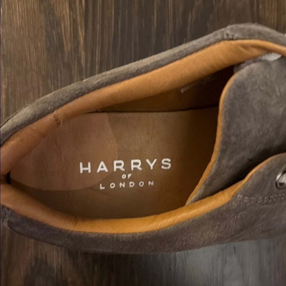 Harry’s of London Men's Suede Casual Sneakers in Taupe